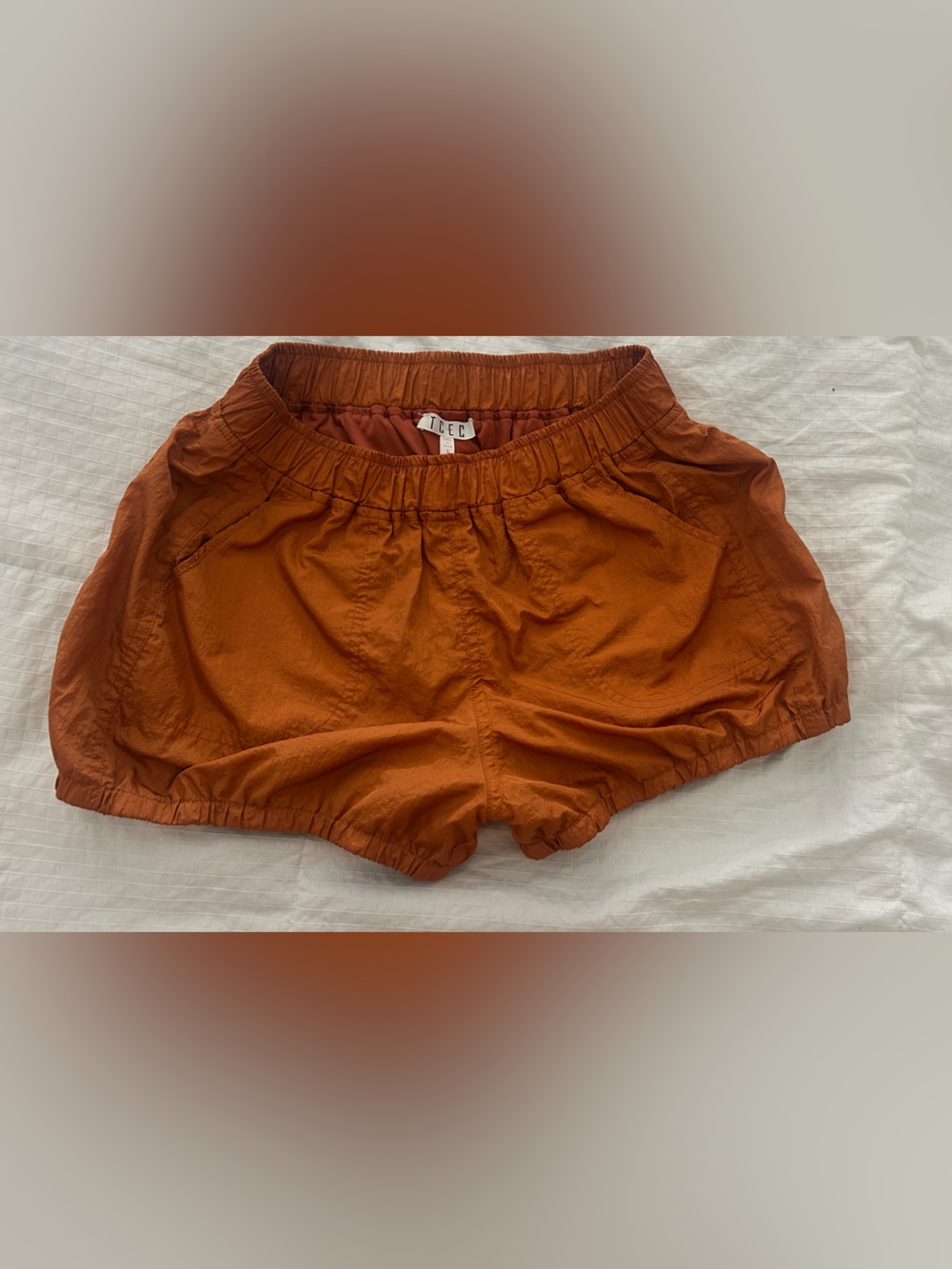 TCEC Rust Orange Athletic Women's Shorts